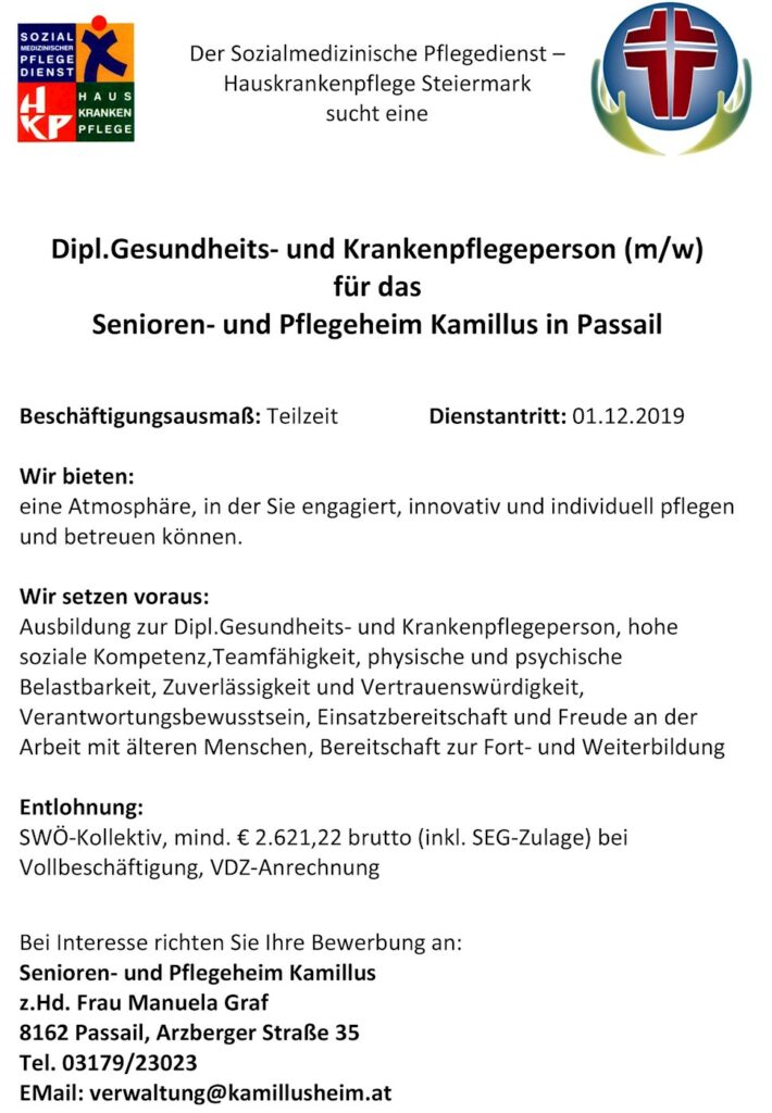 Stellenausschreibung-DGKP-Passail