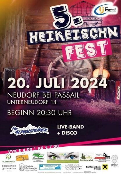 Heikeischn Fest Flyer LJ Neudorf Oststeiermark